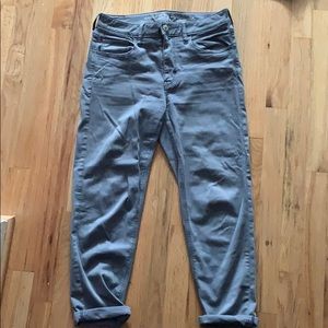 3/$25🔸AE Gray Tomgirl Pants Super Stretch